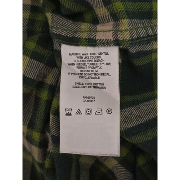 !! Columbia Men's Green OMNIWICK Flannel Long Sleeve Size LARGE - Picture 11 of 15
